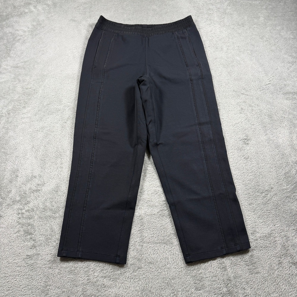 Lululemon‎ Light Strides Crop Women Size 4 Black High Rise Stretch Run Wicking